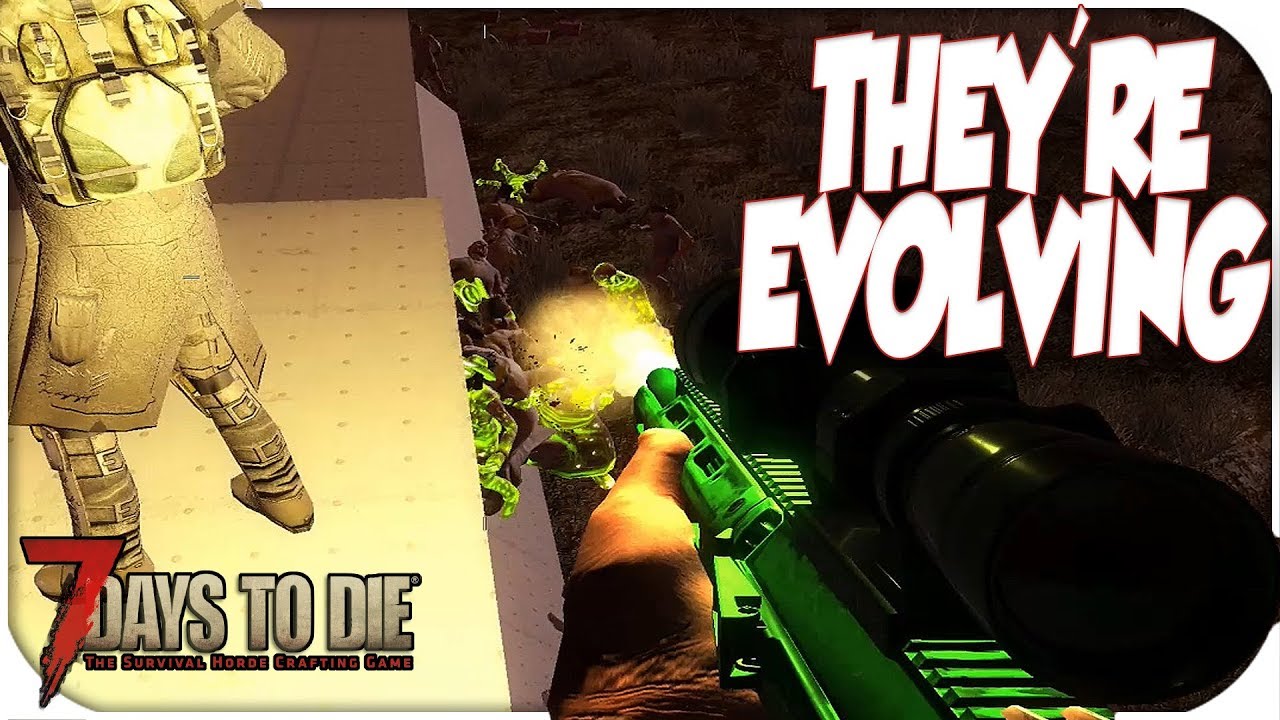 The Zombies Are Evolving! Horde Day Destruction! ( Alpha 17 ) - 7 Days To Die -