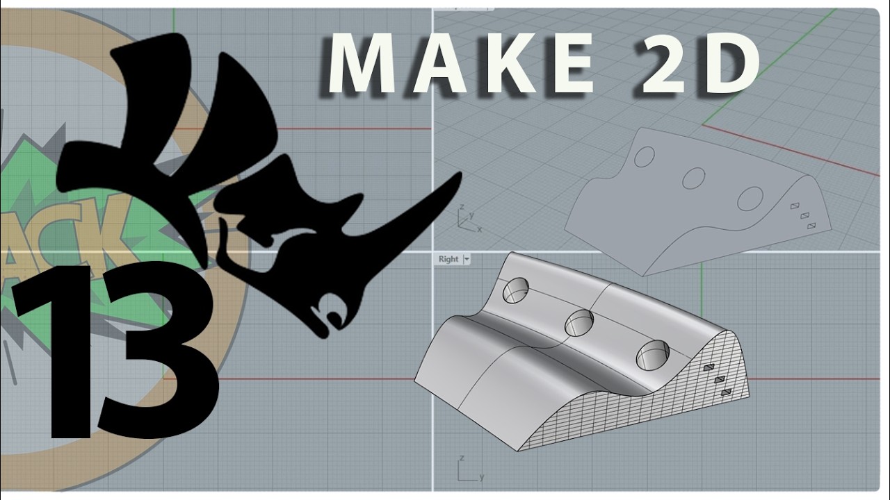 Easy Start to Making Diagrams | Make 2D | RHINO FOR NOOBS EP13