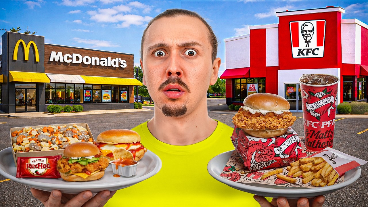 Je teste les nouveaut&eacute;s &eacute;tranges de Fast-Food (pour 2026)