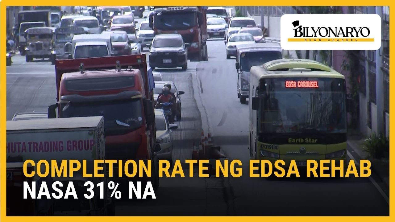 31% completion rate: EDSA Rehab Program, isang buwan na matapos simulan ang initial phase