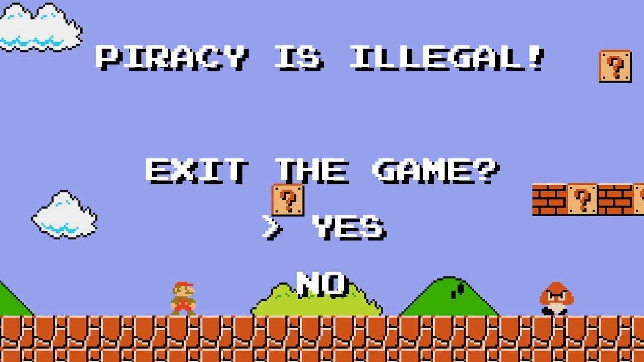 Game Anti-Piracy Screens