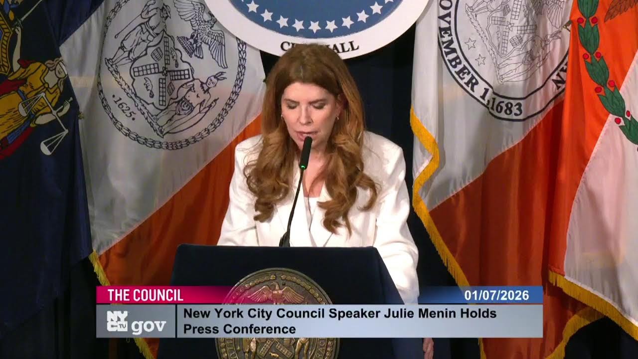 🔴 LIVE: Newly-Elected Speaker Julie Menin Holds Media Availability