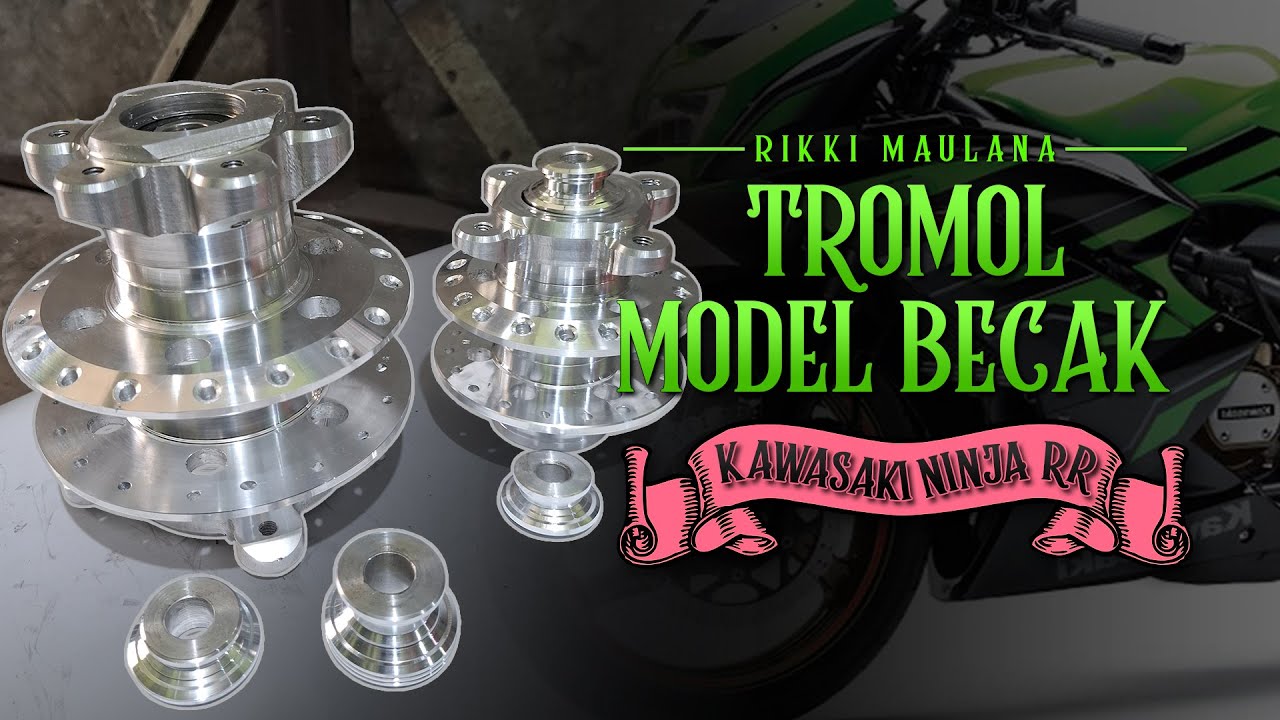 Tromol Custom Model Becak bahan Duralium T6 untuk Kawasaki Ninja RR