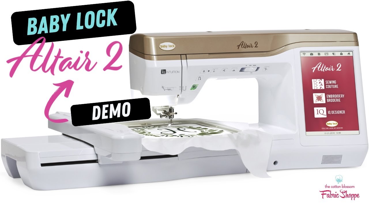Baby Lock Altair 2 Demo