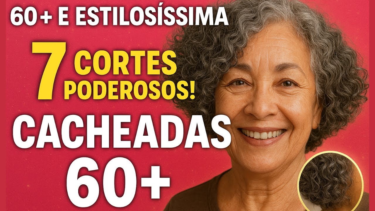 7 Cortes de Cabelo Cacheado para Mulheres com mais de 60 Anos  Estilo, Leveza e Rejuvenescimento 60+