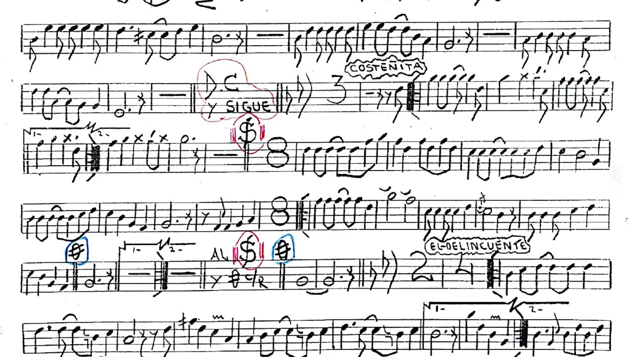 PARTITURA MIX CUARTETO CONTINENTAL Y DILE PARA BANDA DE MÚSICOS