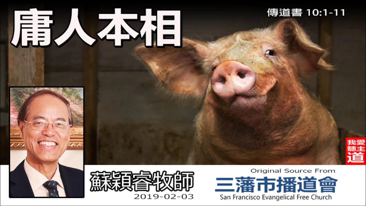 庸人本相 (傳道書10:1-11) - 蘇穎睿牧師