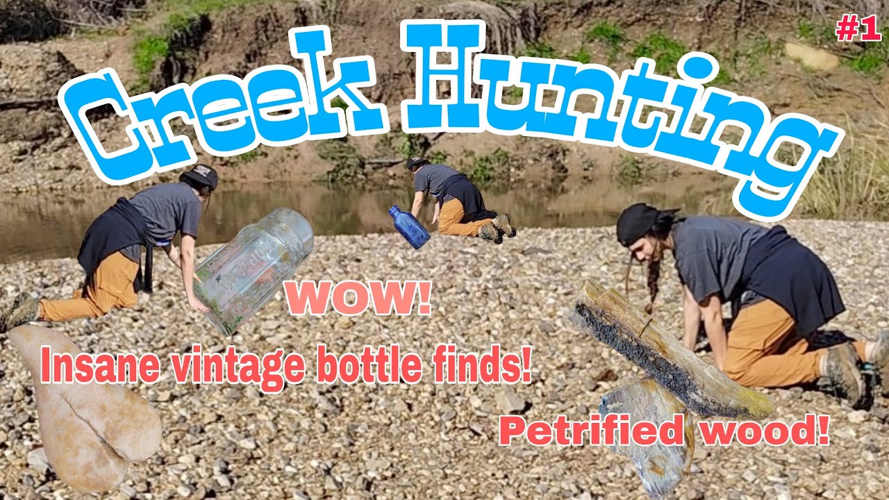 Finding A Vintage Bottle Dump - Creek Hunting #1