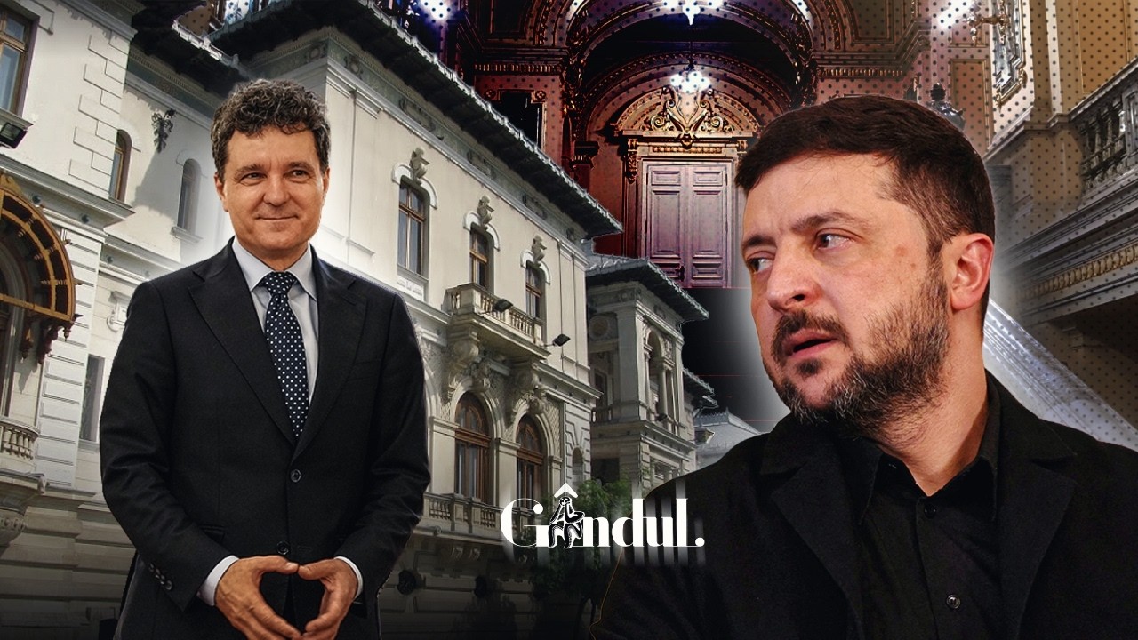 Volodimir Zelenski este primit de Nicușor Dan la Palatul Cotroceni