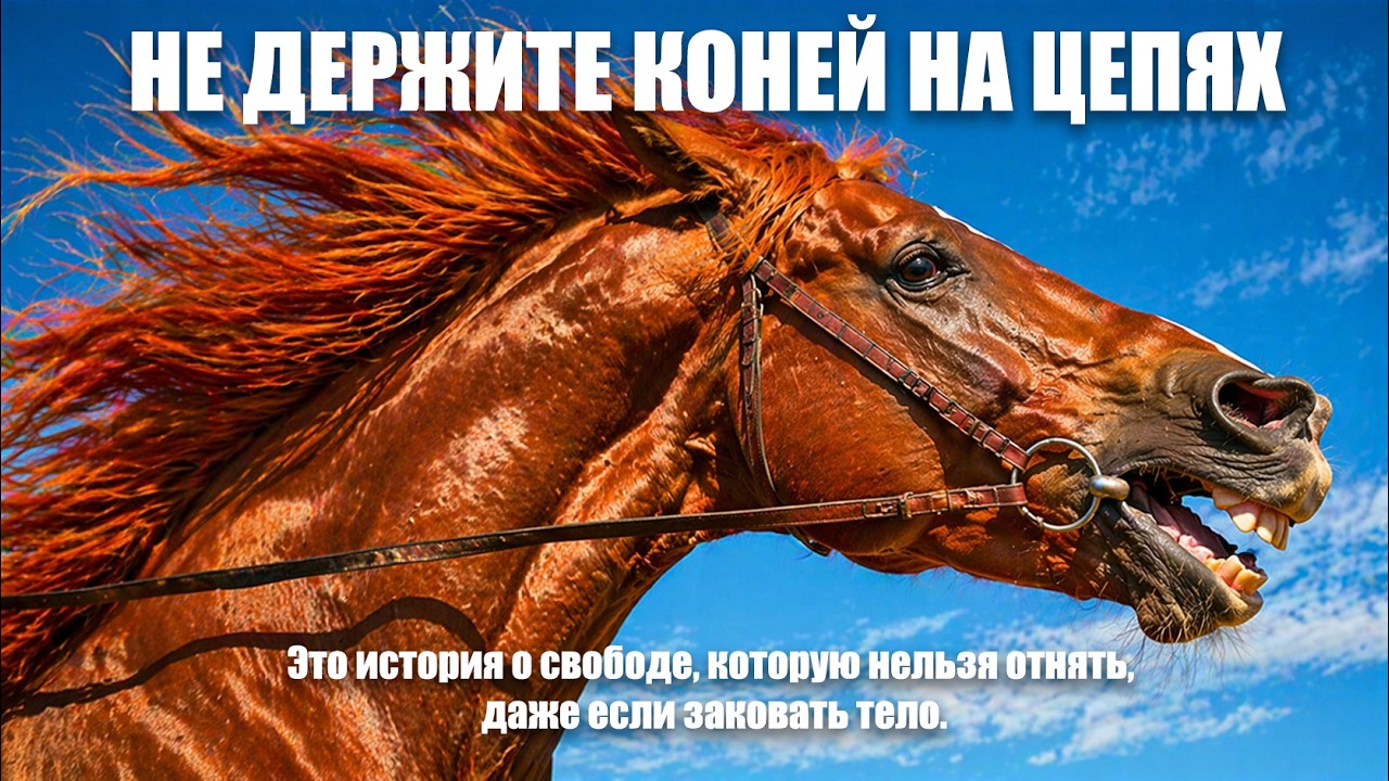 НЕ ДЕРЖИТЕ КОНЕЙ НА ЦЕПЯХ.Песня на стихи Ольги Долгиной.