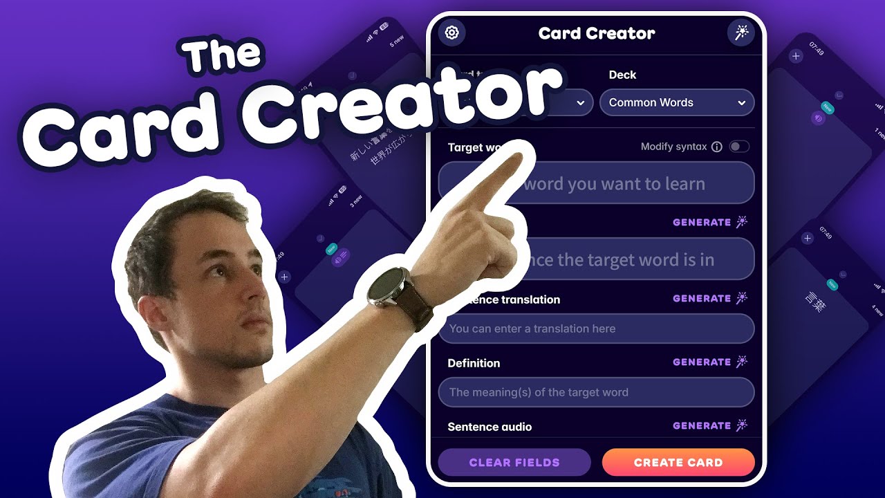 The Card Creator | Migaku Browser Extension