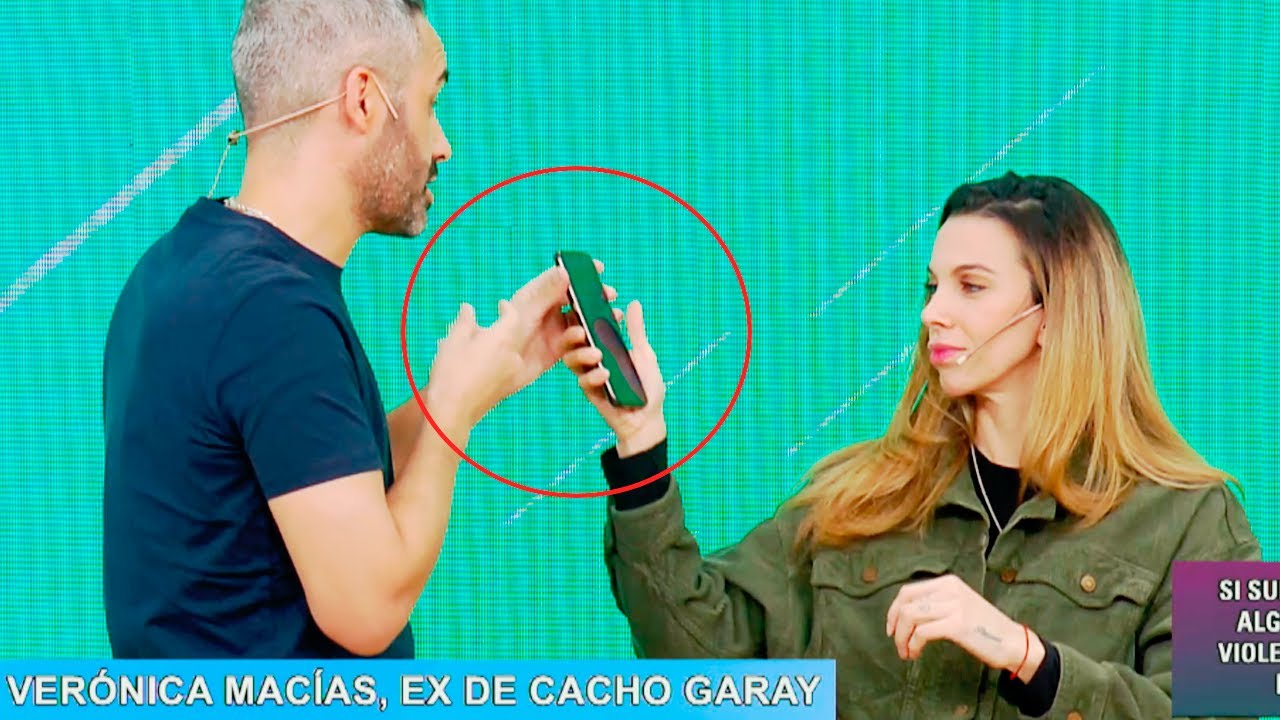 Inesperado audio del hijo de Cacho Garay en medio de la nota, de total apoyo a Verónica Macías