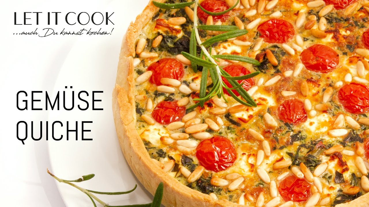 Himmlische Spinat Feta Quiche