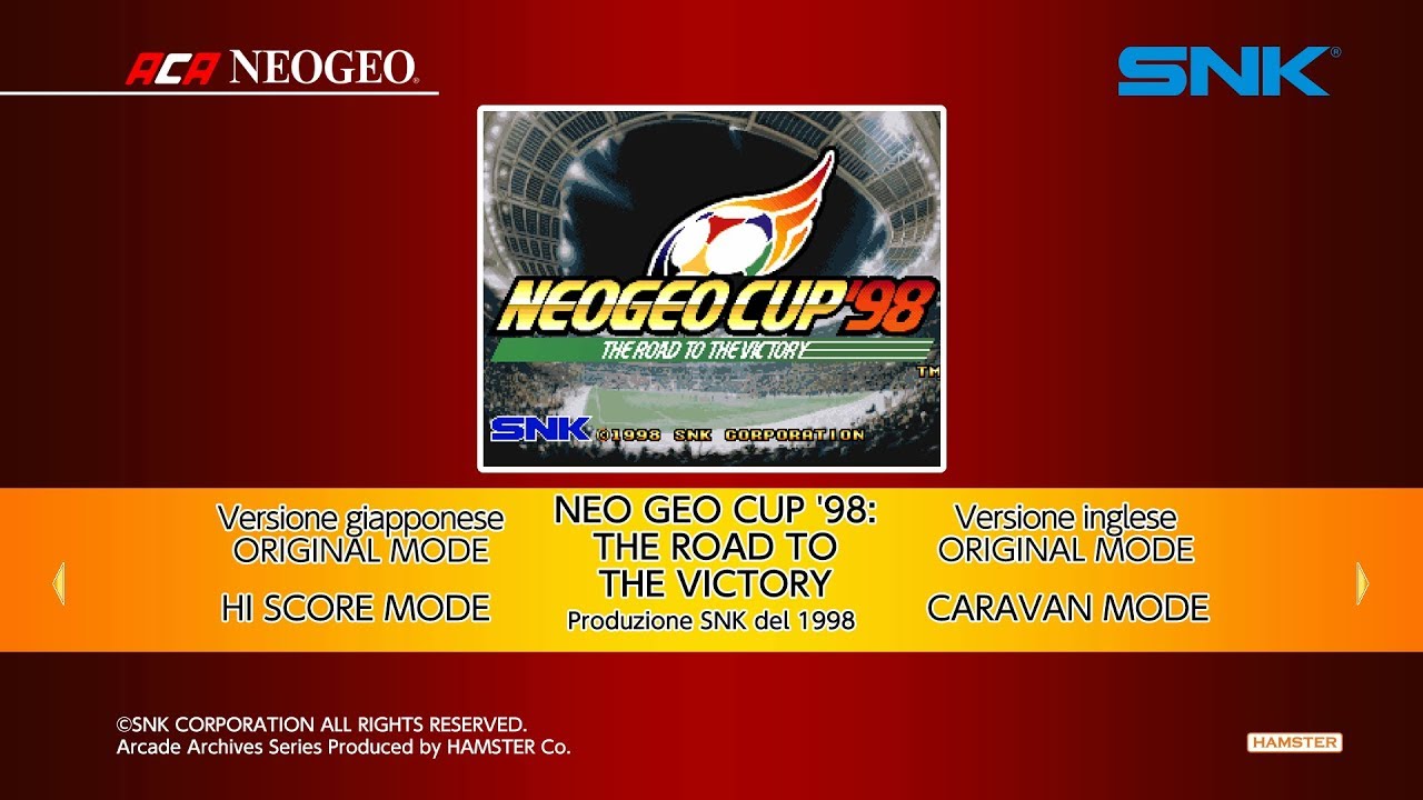 ACA NEOGEO Neo Geo Cup ’98: The Road to the Victory (Switch) First Look on Nintendo Switch