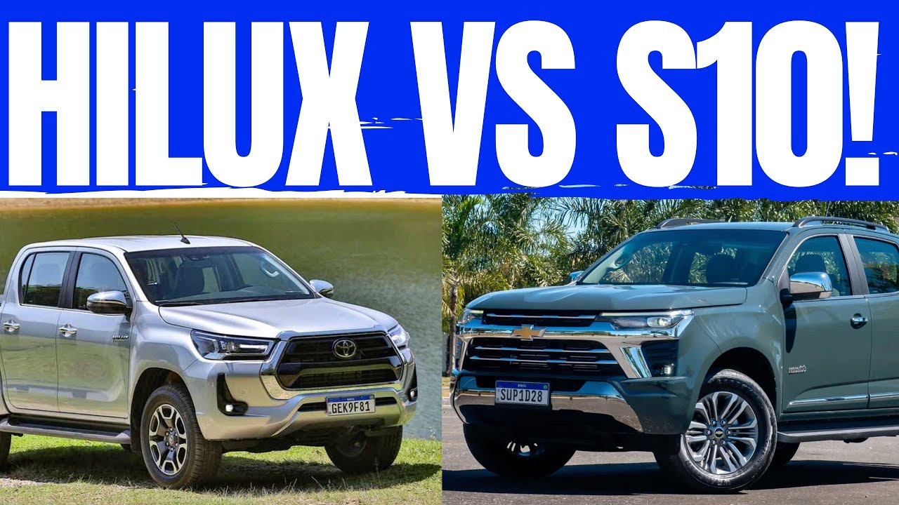 COMPARATIVO! CHEVROLET S10 HIGH COUNTRY 2025 VS TOYOTA HILUX SRX 2025! QUAL A MELHOR ESCOLHA?