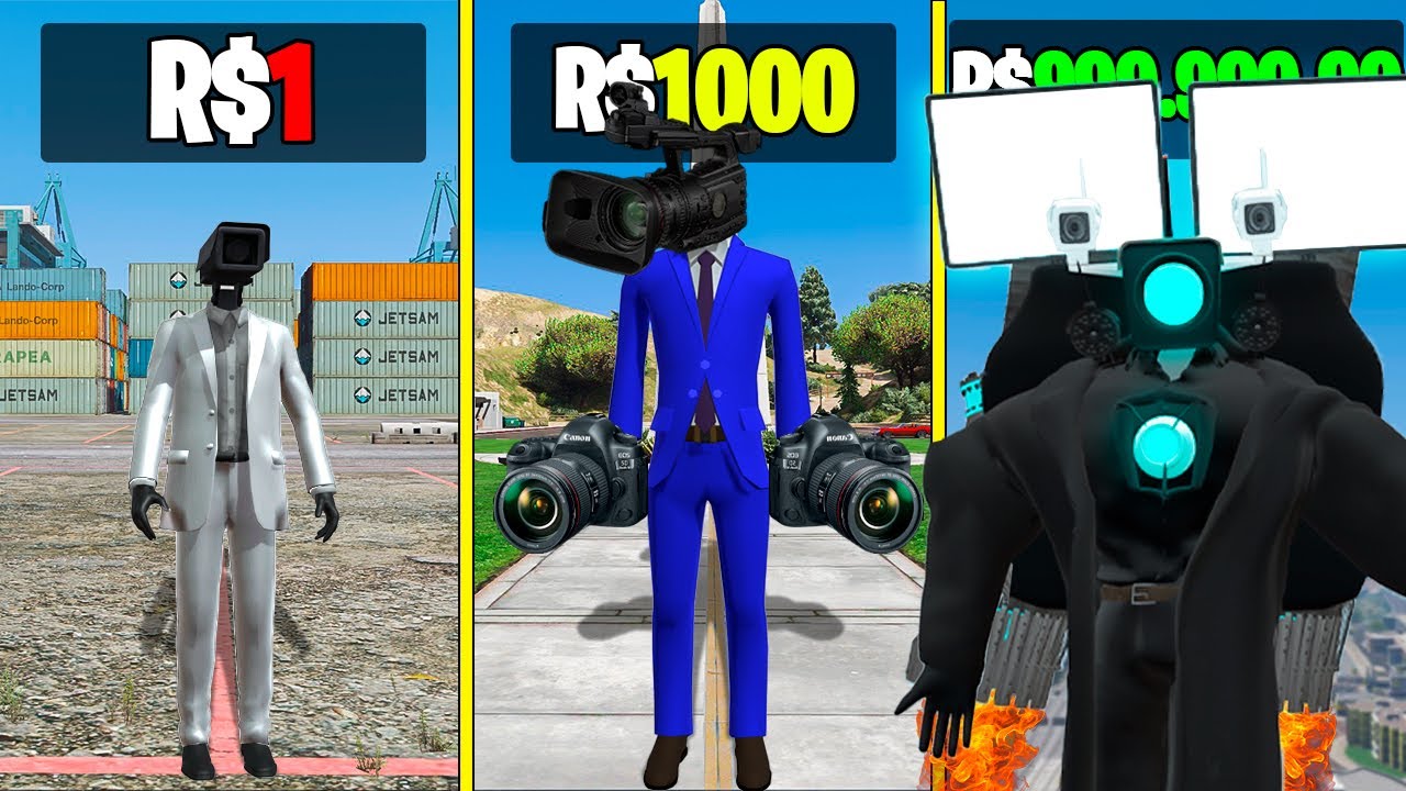 CAMERA MAN DE R$ 1 para R$1.000.000,00 no GTA 5!