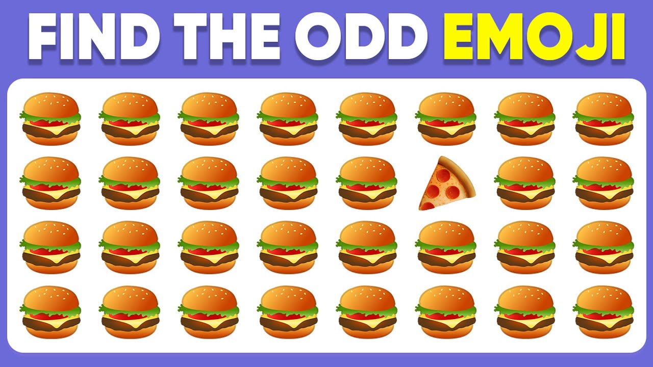 Find the ODD One Out! Emoji Quiz | Easy, Medium, Hard | Daily Quiz