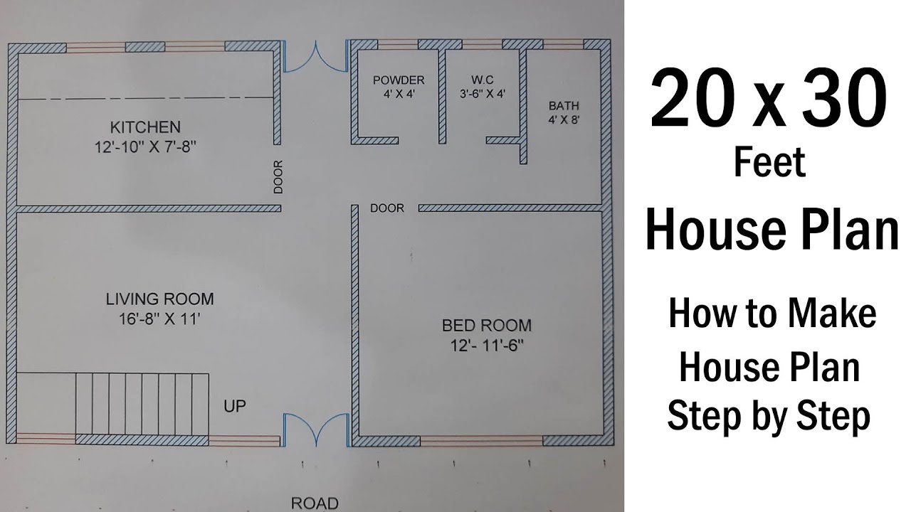 How to make 20 x 30 House plan Step by Step Part - 5th