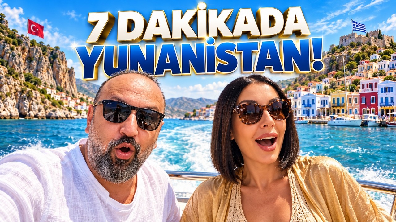7 Dakikada Yunan Adasına Ge&ccedil;tik! Kaş - Meis Vlog