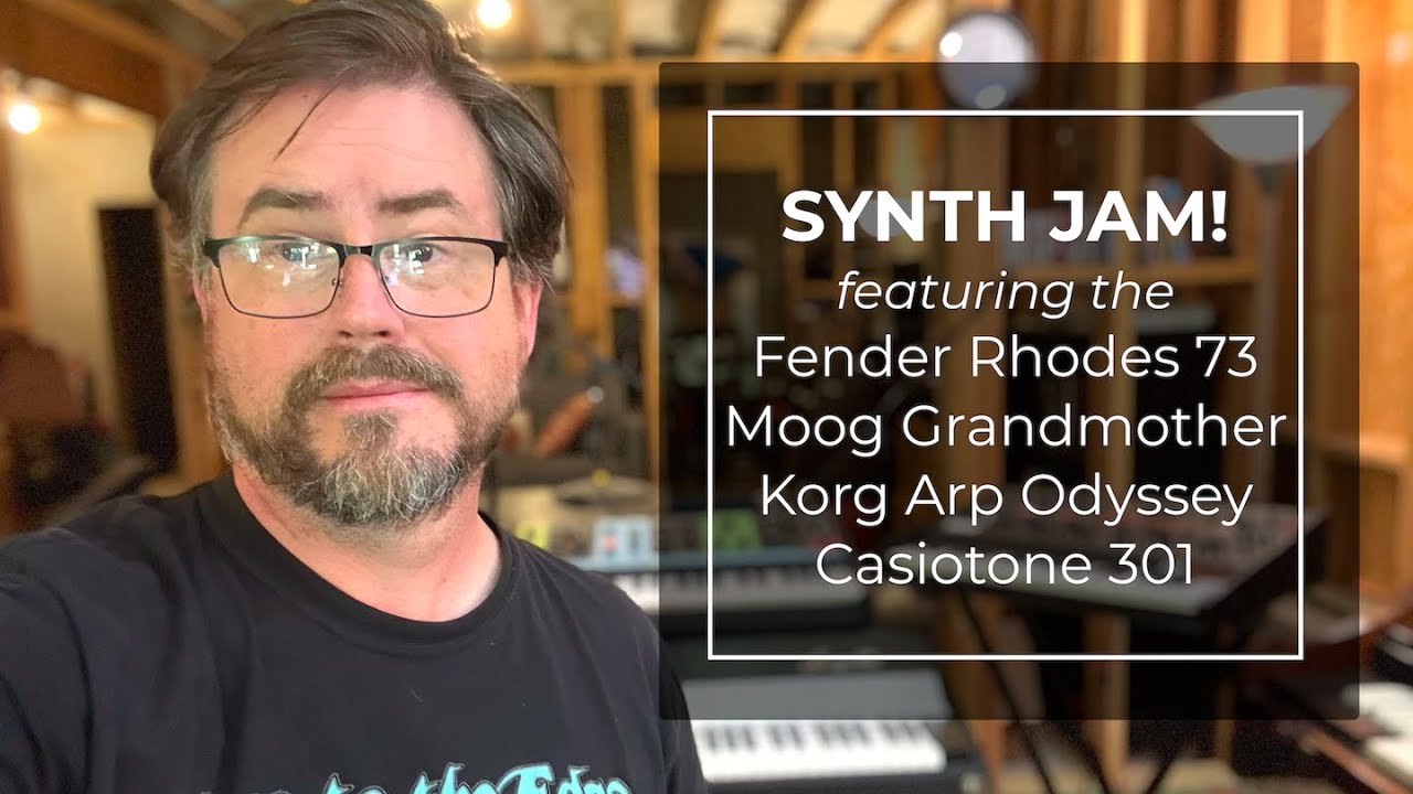 Synth Jam! Fender Rhodes Suitcase 73, Moog Grandmother, Korg Arp Odyssey, and Casiotone-301