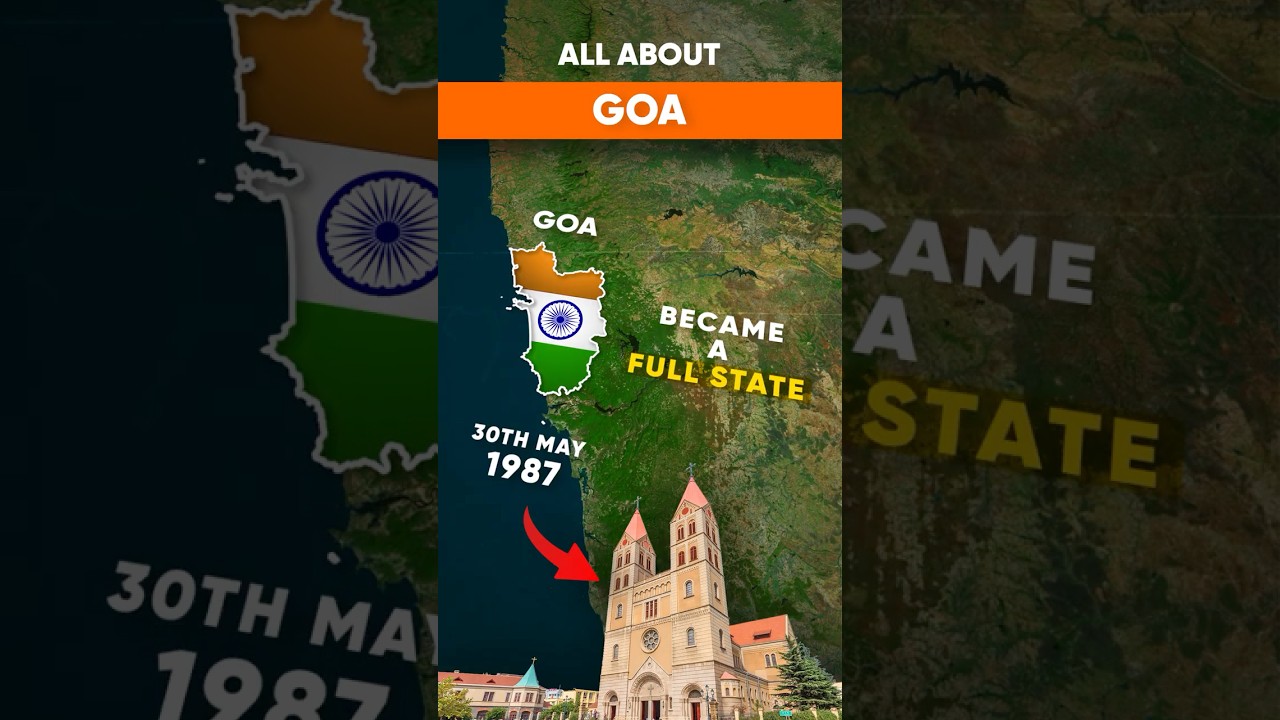All About Goa in a Minute #goa #geography #youtubeshorts