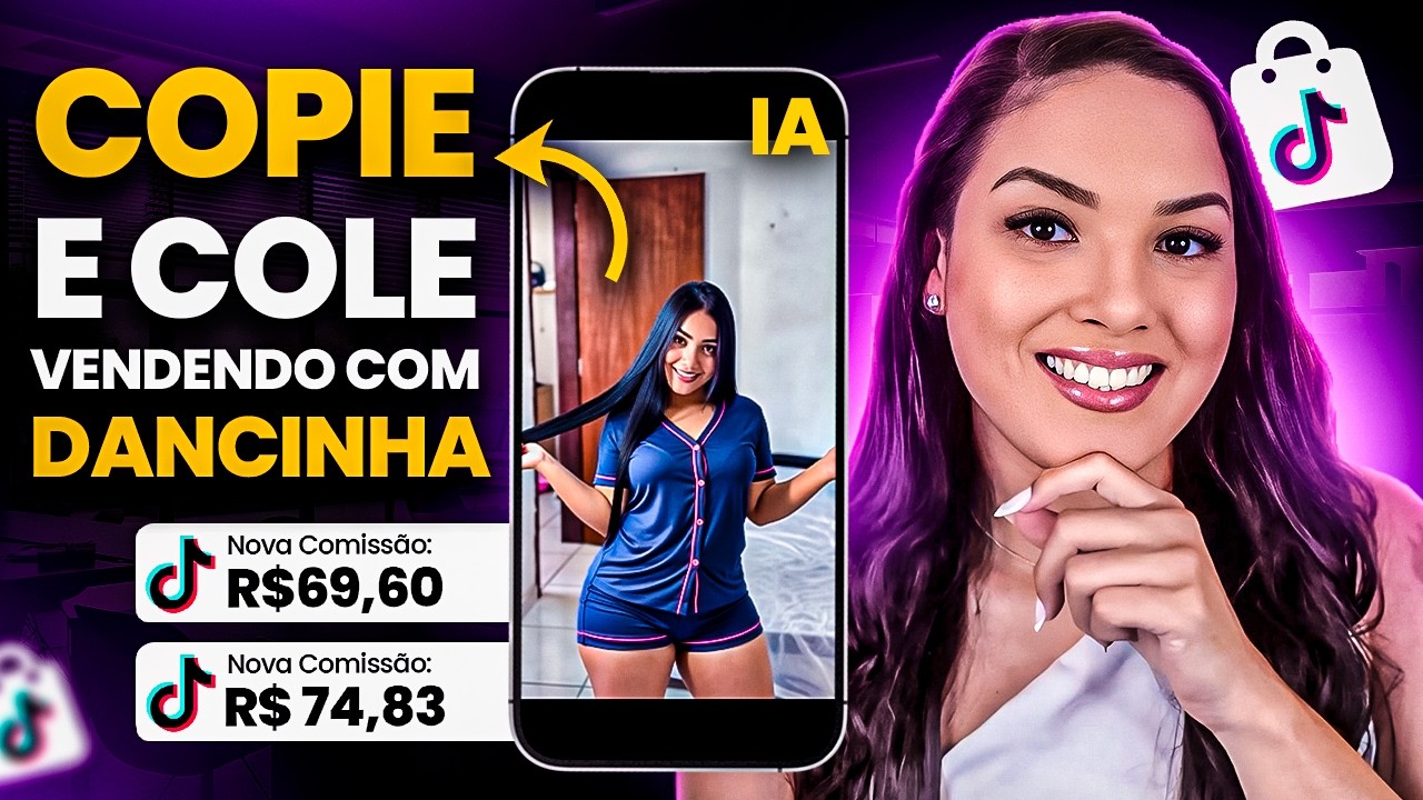 TIKTOK SHOP: INFLUENCER DE IA VENDENDO COM DANÇINHA NO TIKTOK SHOP SEM APARECER (PASSO A PASSO)