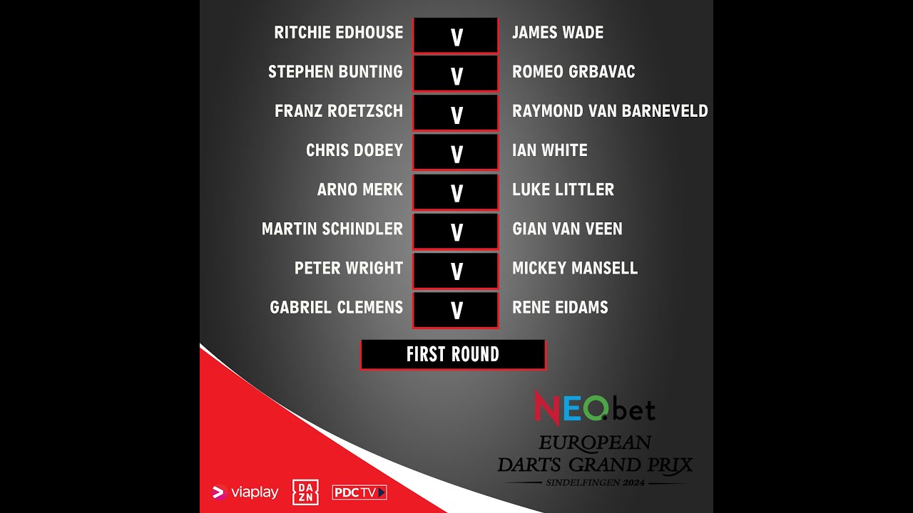 PDC European Darts Grand Prix 2024 Round 1 Martin Schindler vs Gian van Veen 2024 04 19 HUN
