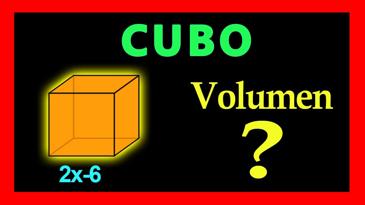 ✅👉 Volumen de un Cubo con Expresiones Algebraicas ✅ Volumen de un Cubo
