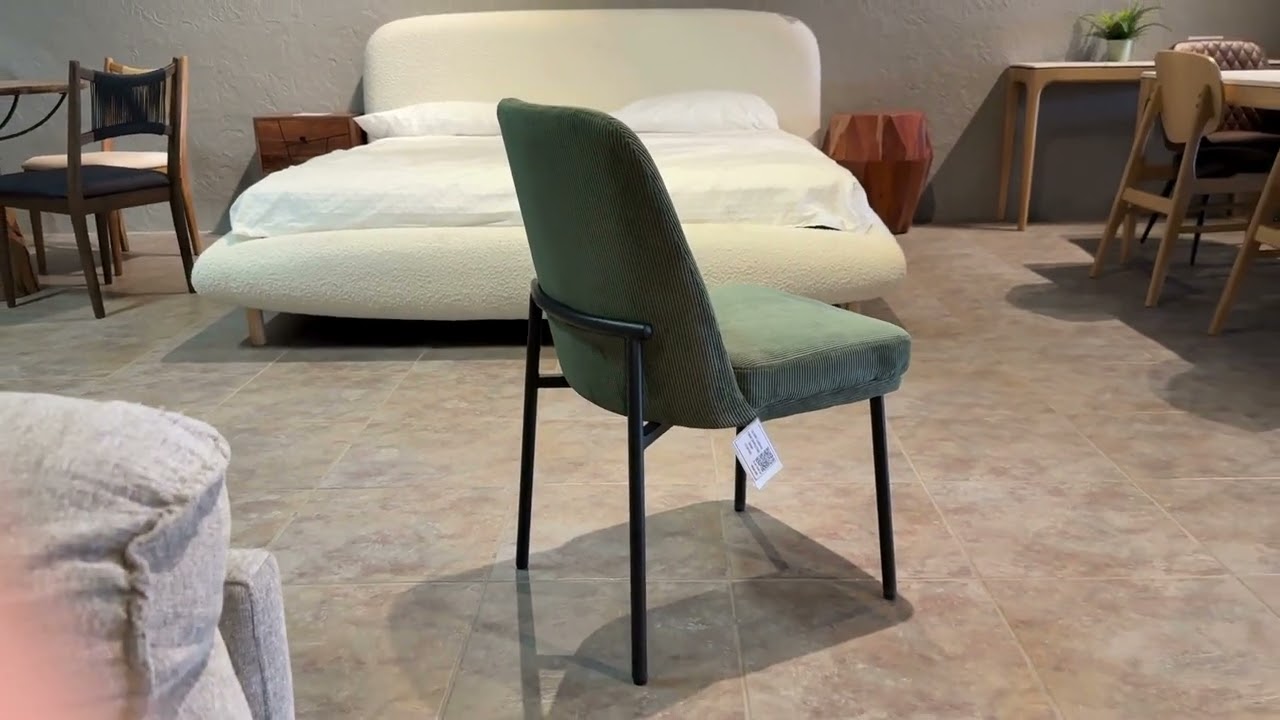 OLIVIA Dining Chair | Upholstered Chair with Metal Frame | Modern Design