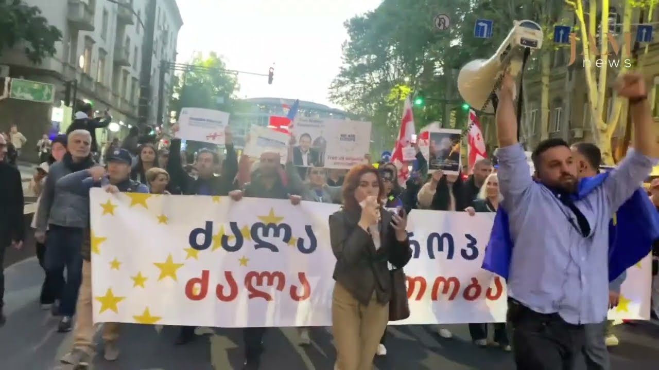 &ldquo;Strength in unity, strength in Europe!&rdquo; &mdash; Europe Day march in Tbilisi /JAMnews English