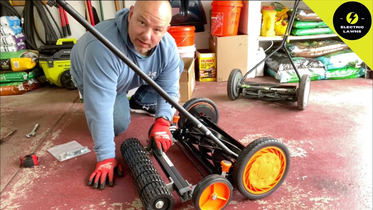 How to Assemble and Adjust Scotts 18-Inch 7-Blade Push REEL Mower
