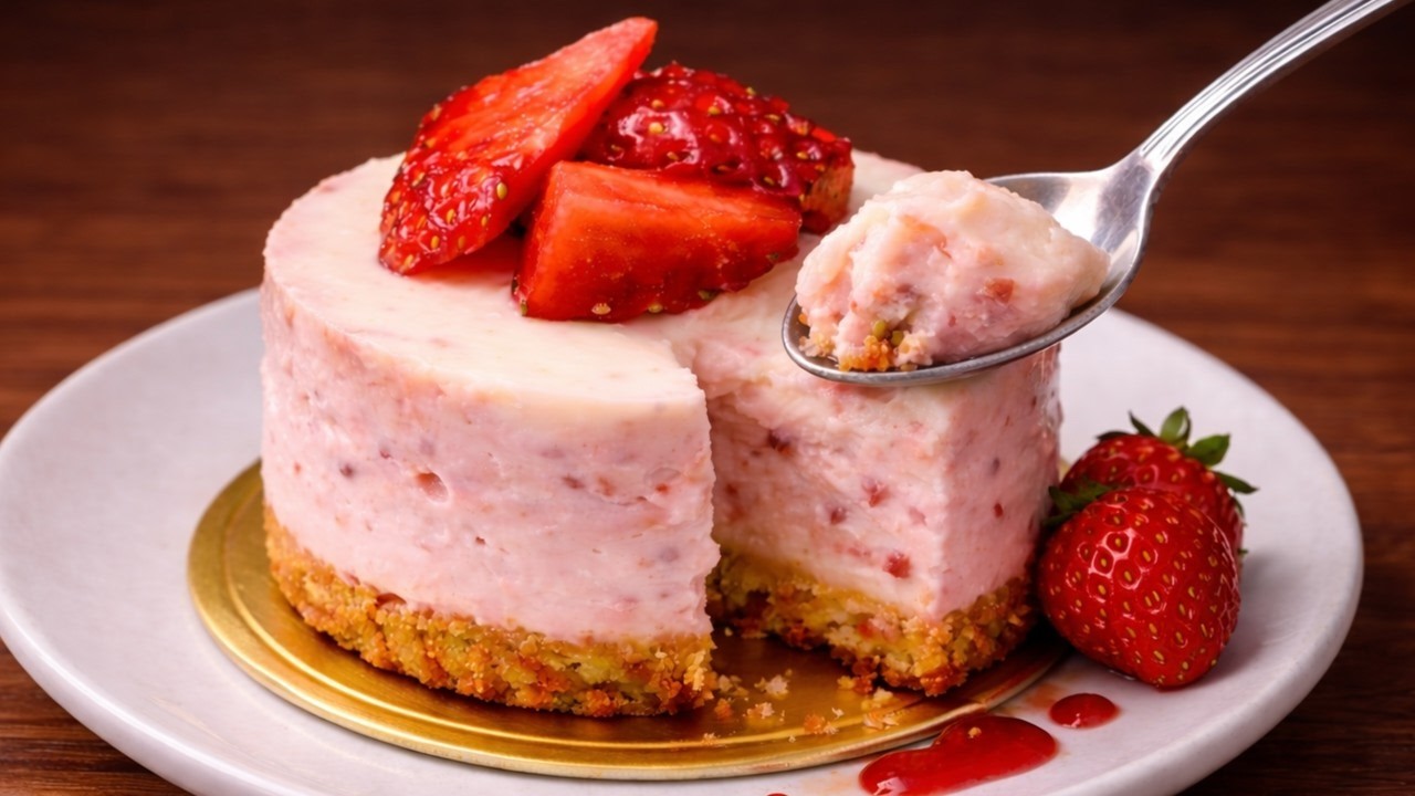 ЭТИ МИНИ КЛУБНИЧНЫЕ ЧИЗКЕЙКИ тают во рту! 🍓 Десерт без выпечки
