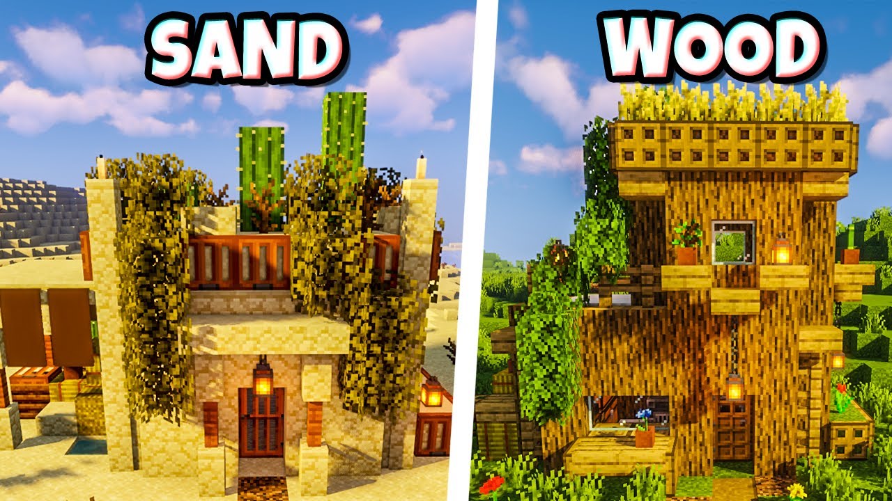 3 Proste bazy startowe z r&oacute;żnych materiał&oacute;w do przetrwania w Minecraft # 3
