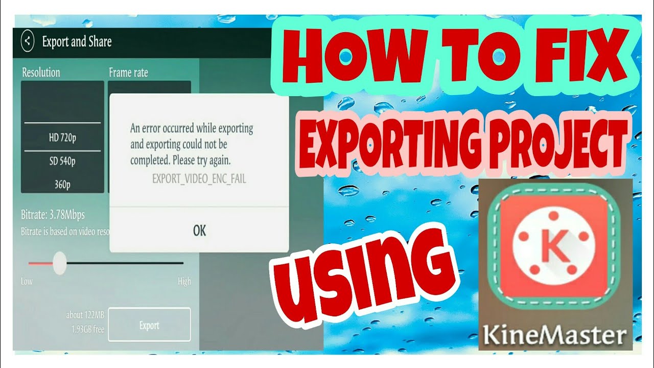 HOW TO FIX KINEMASTER PROBLEM/ EXPORT ERROR