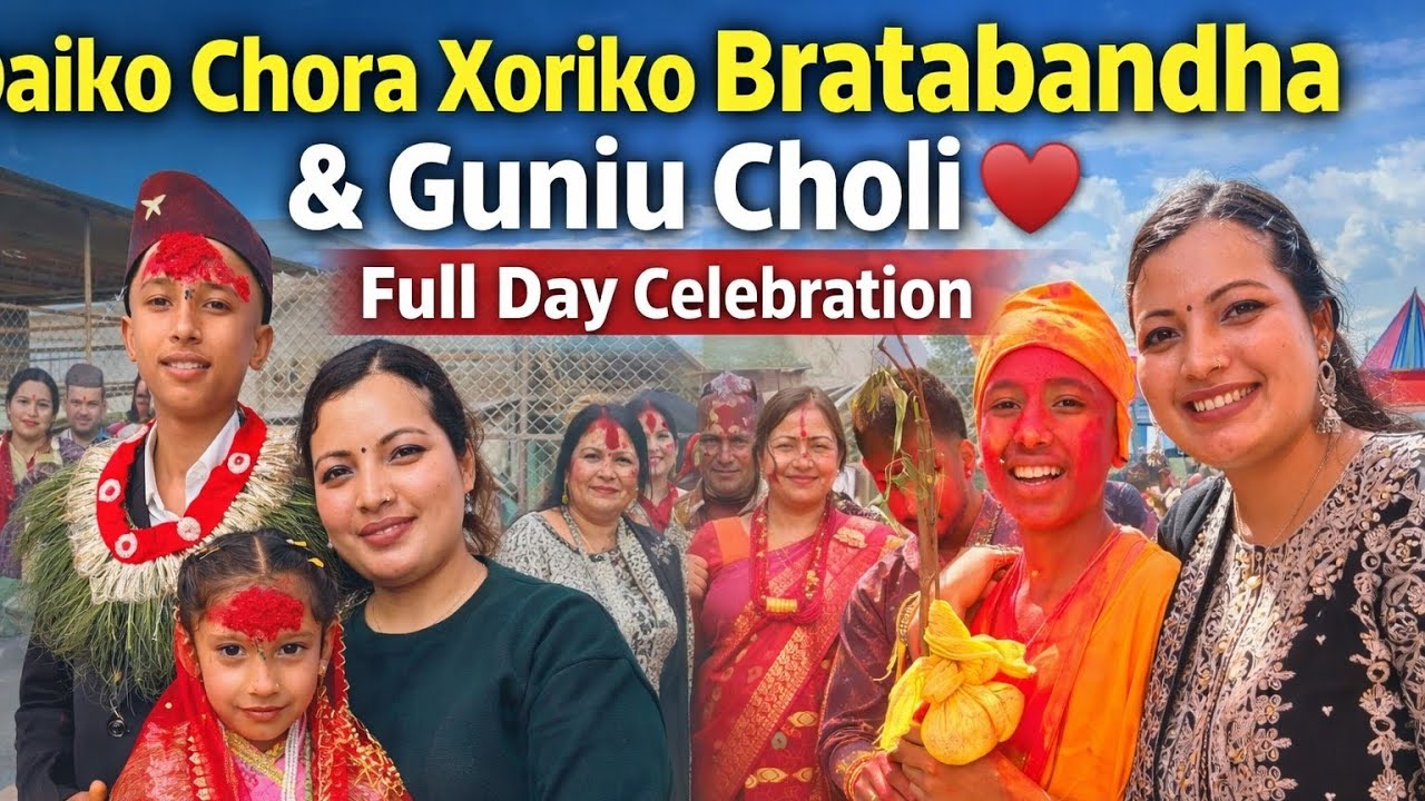 Traditional Nepali Bratabandha & Guniu Choli Ceremony 🇳🇵 | Full Day Celebration Vlog||❤️ #familyvlog