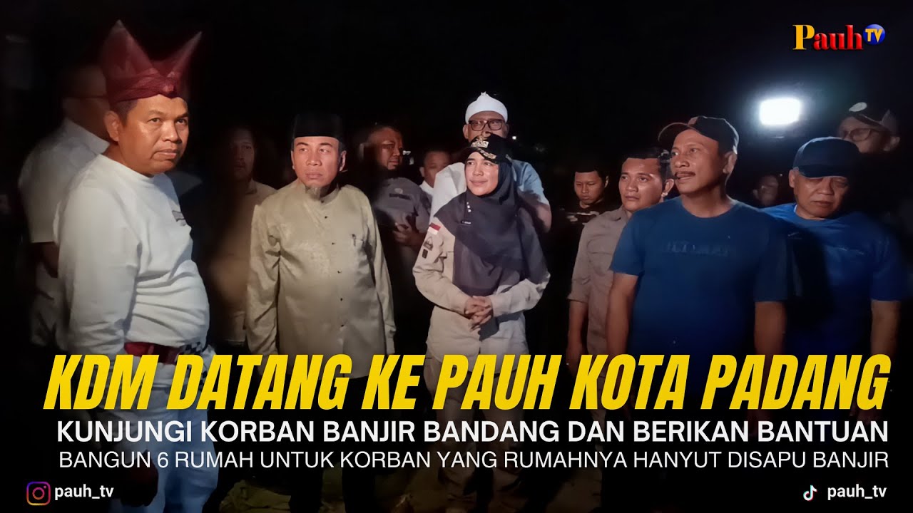 KDM DATANG KE PAUH KOTA PADANG, KUNJUNGI KORBAN BANJIR BANDANG. Jurnalis Keliling #303