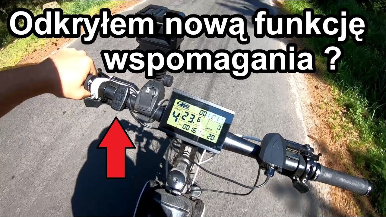 Odkryłem nową funkcję wspomagania rower elektryczny ebike