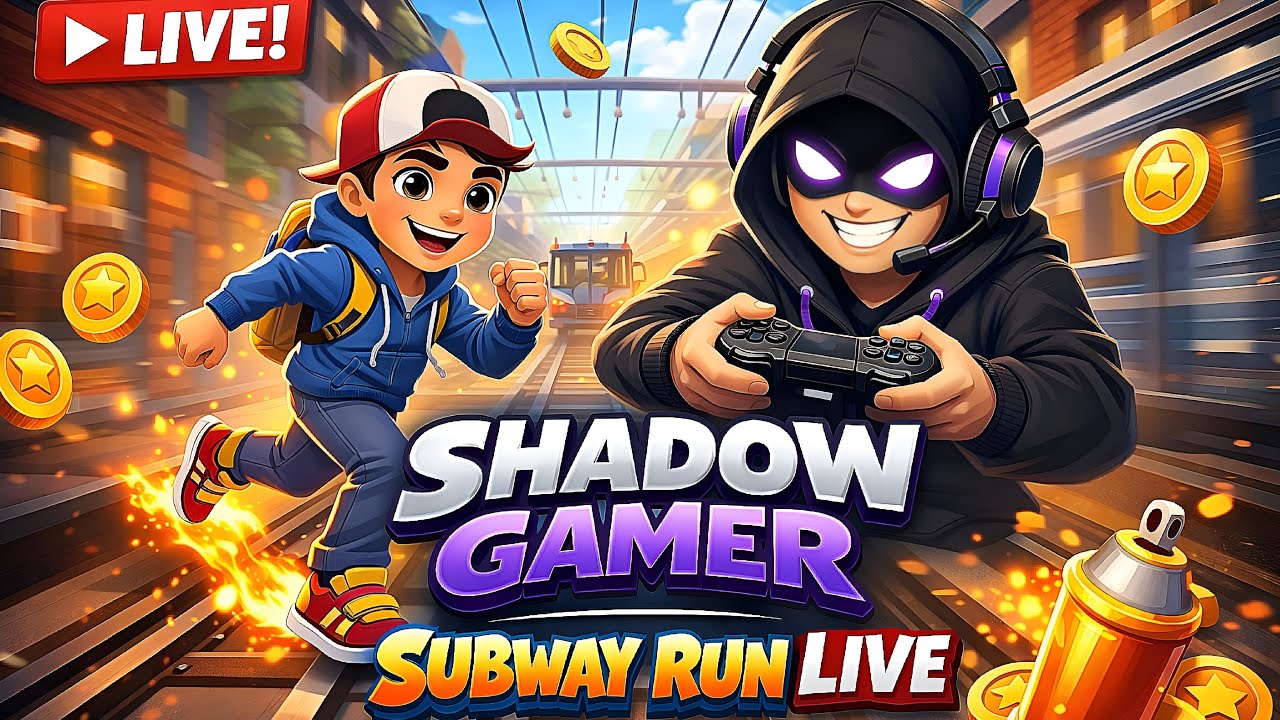 @Shadow_Gamer_02 is live!Break highest record 🤯 SUBWAYSURFERLIVESTREAM #shrots#live#subwaysufer