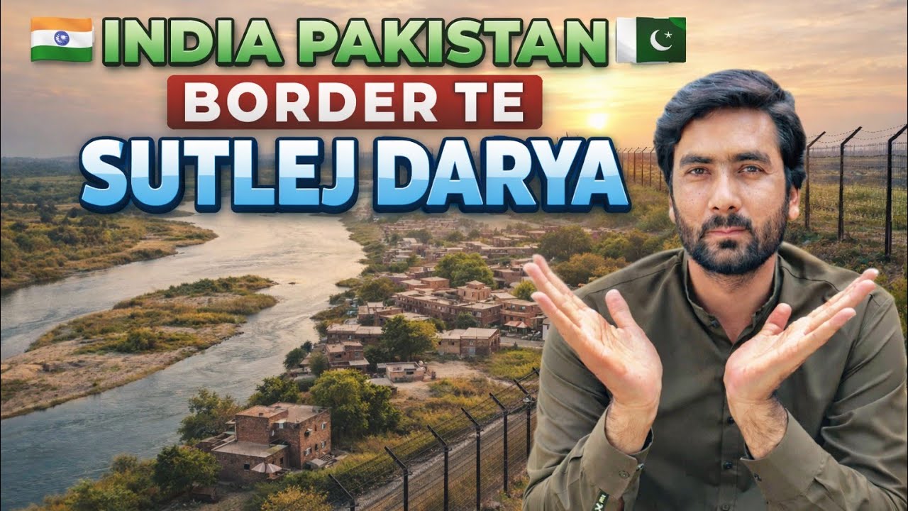 India Pakistan Border Te Sutlej Darya | Real Scene Near Border Village