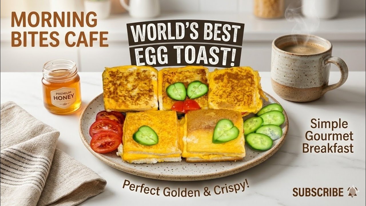 The Crispiest Golden Egg Toast You've Ever Made! 🍳#EggToast #BreakfastRecipes