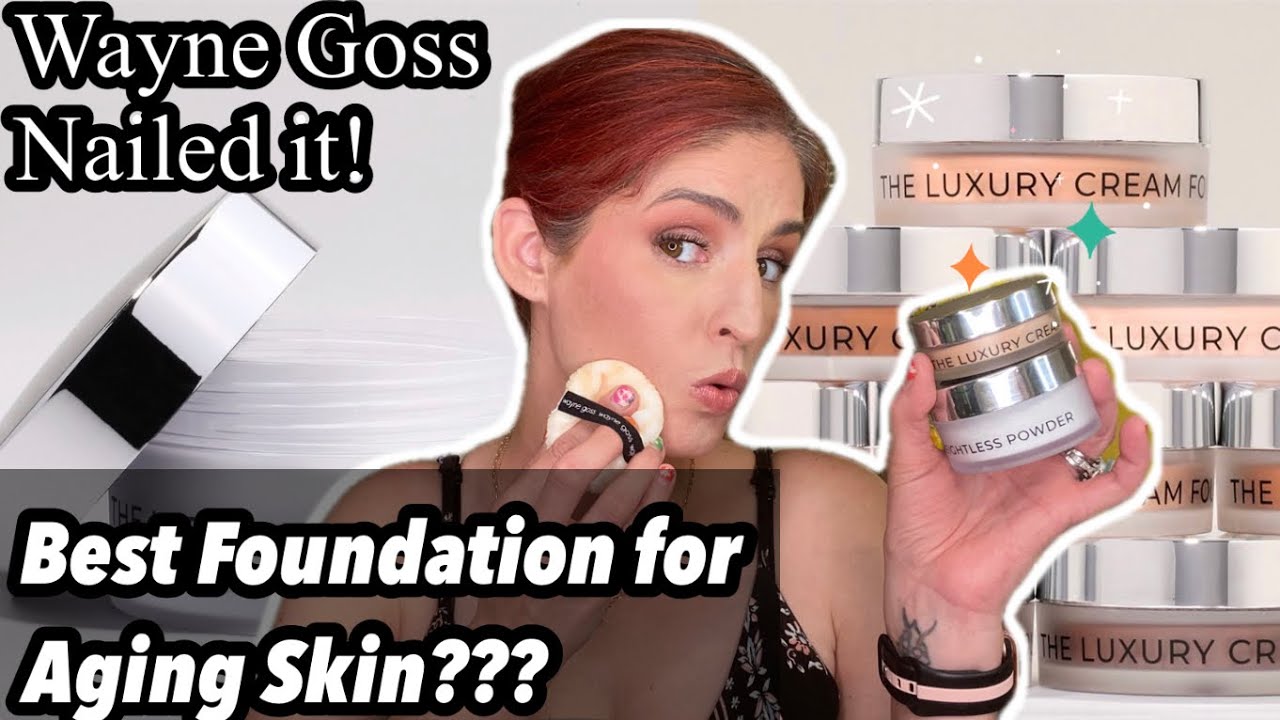 Best Foundation for Aging Skin?// Wayne Goss Cream Foundation & Powder!
