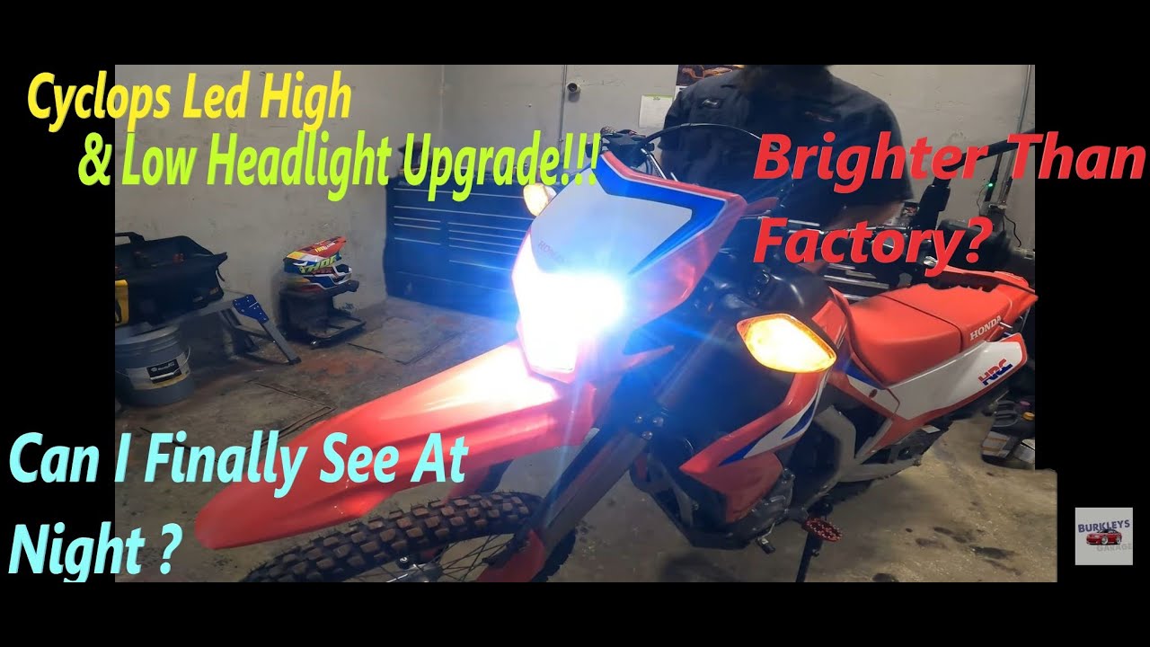 Honda CRF300L Cyclops LED Headlight Install