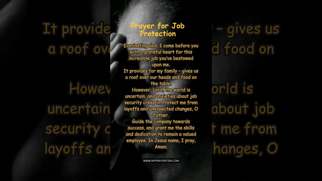Prayer for Job Protection