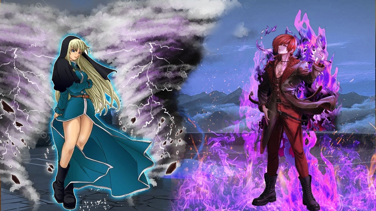 [Mugen KOF] Angelique Goeniko vs Iori Yagami Black hole Team