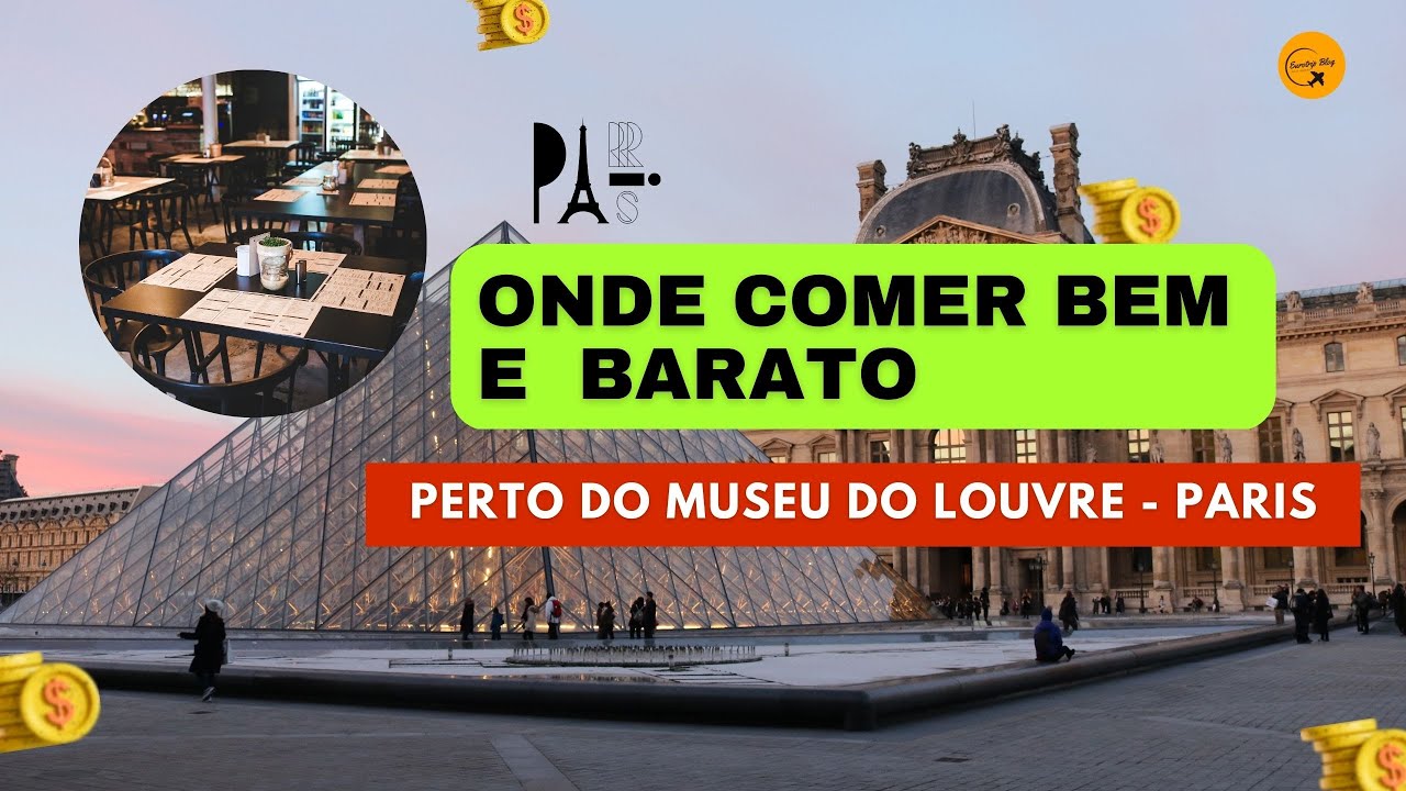 ➡️ ONDE COMER BARATO EM PARIS - Perto do Museu do Louvre