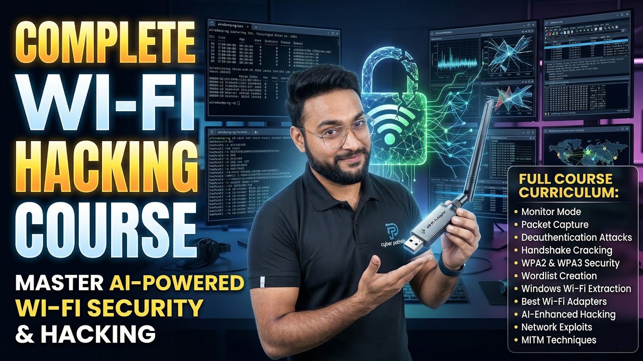 WiFi Hacking Full Course 💀 From Beginner to Pro (WPA3 + AI Secrets Explained)