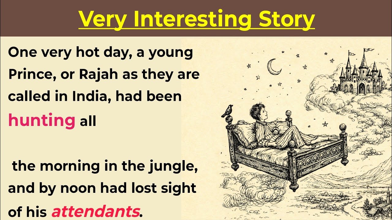 “Learn English with Story & Listening Practice | The Magic Bed – A Magical Fairy Tale”