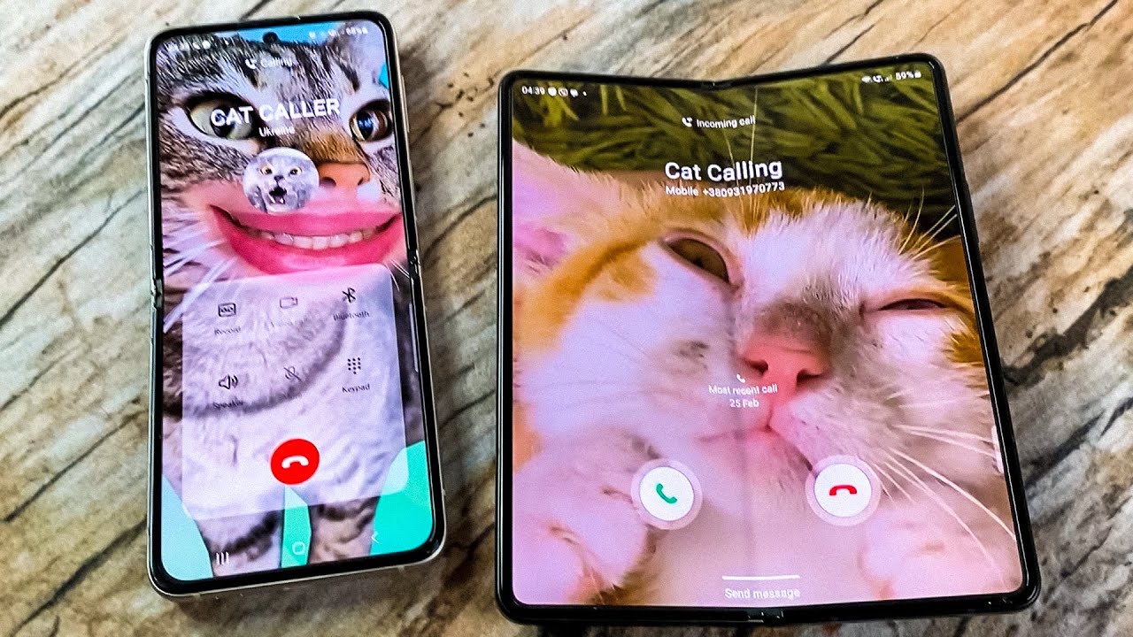 Samsung Z Fold 3 vs Galaxy Z Flip 3 Incoming call & Outgoing call