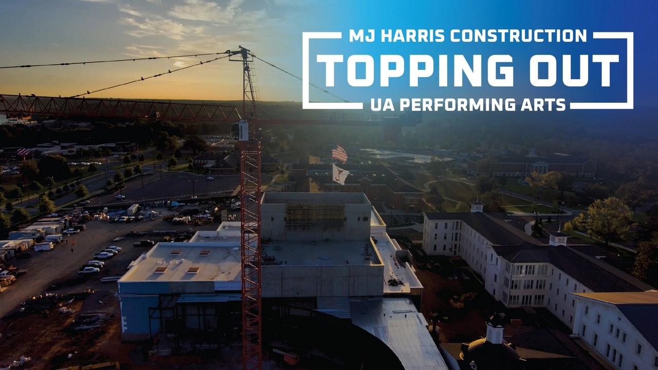 MJ Harris Construction : UA Performing Arts - Topping Out