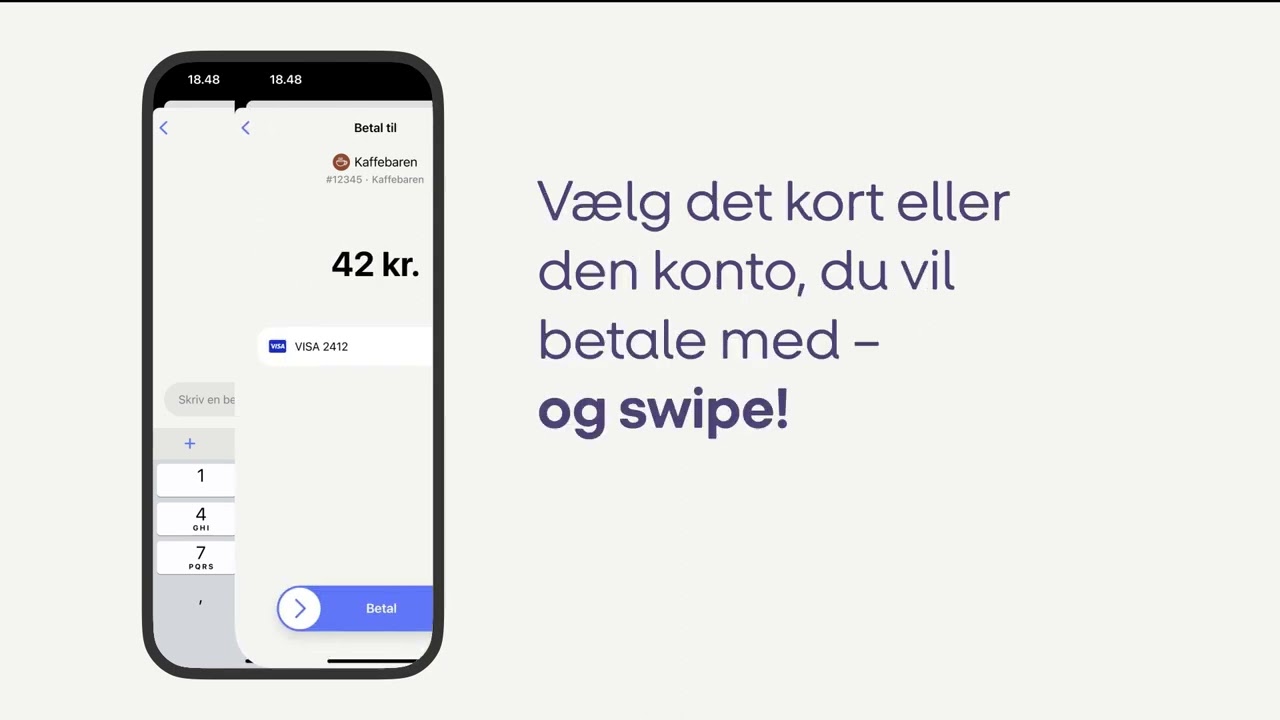 S&aring;dan betaler du med MobilePay i en butik